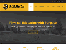 Tablet Screenshot of iphys-ed.com